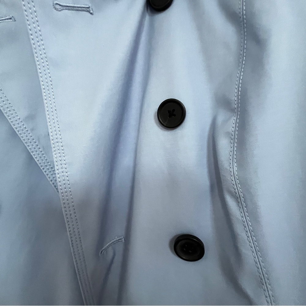 LIKE NEW Express Women's Blue Trench Coat - Picture 7 of 9